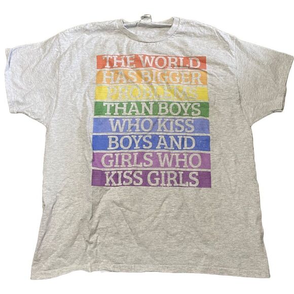 The World Has Bigger Problems Pride LGBTQ+ Tshirt - Picture 1 of 3